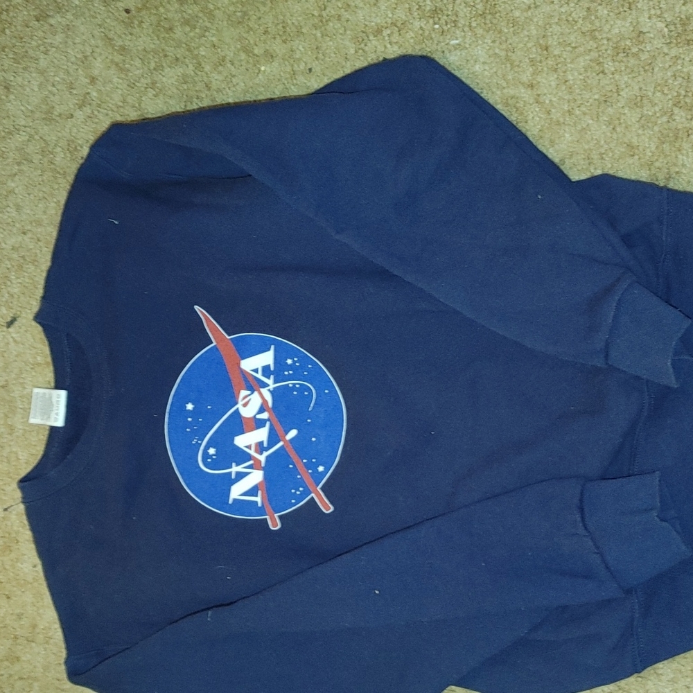 NASA navy sweatshirt, size small